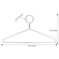 hotel anti theft metal stainless steel clothes hanger